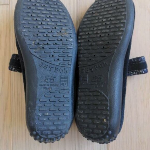Zetpol girls shoes size 25 Flower Floral Europe European velvet approx size 9 - Picture 5 of 6